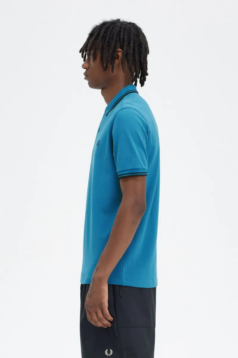 Fred Perry M3600-V35 Polo T-shirt Runaway Bay Ocean / Navy-3