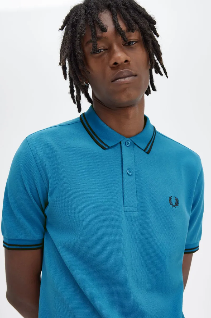 Fred Perry M3600-V35 Polo T-shirt Runaway Bay Ocean / Navy-4