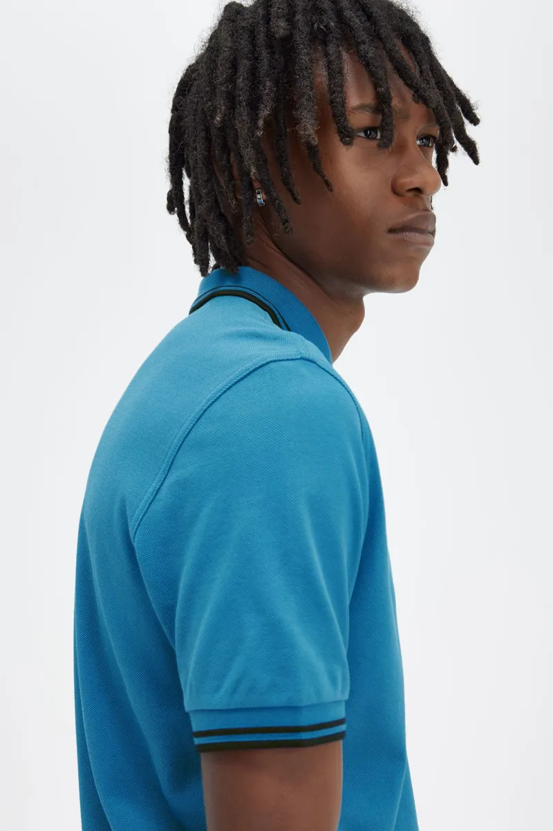 Fred Perry M3600-V35 Polo T-shirt Runaway Bay Ocean / Navy-6