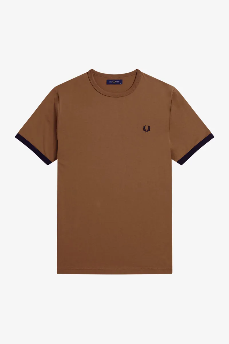 Fred Perry M3519-P96 Ringer T-shirt Shaded Stone XL and XXL ONLY-2