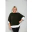Goose Island cowl neck poncho Khaki