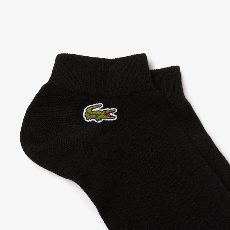 Lacoste 3 pack Ankle Socks Croc Logo Black-1