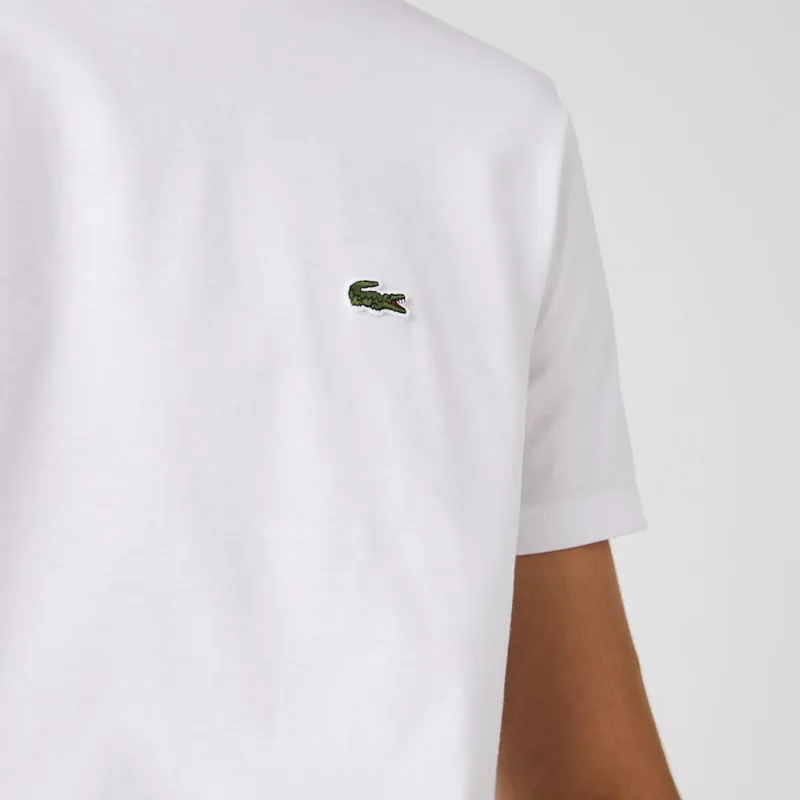 Lacoste Crew Neck Pima Cotton Jersey T-shirt White-1