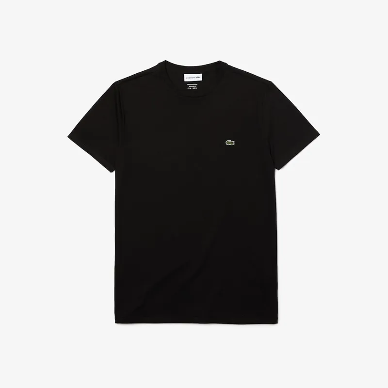 Lacoste Crew Neck Pima Cotton Jersey T-shirt Black