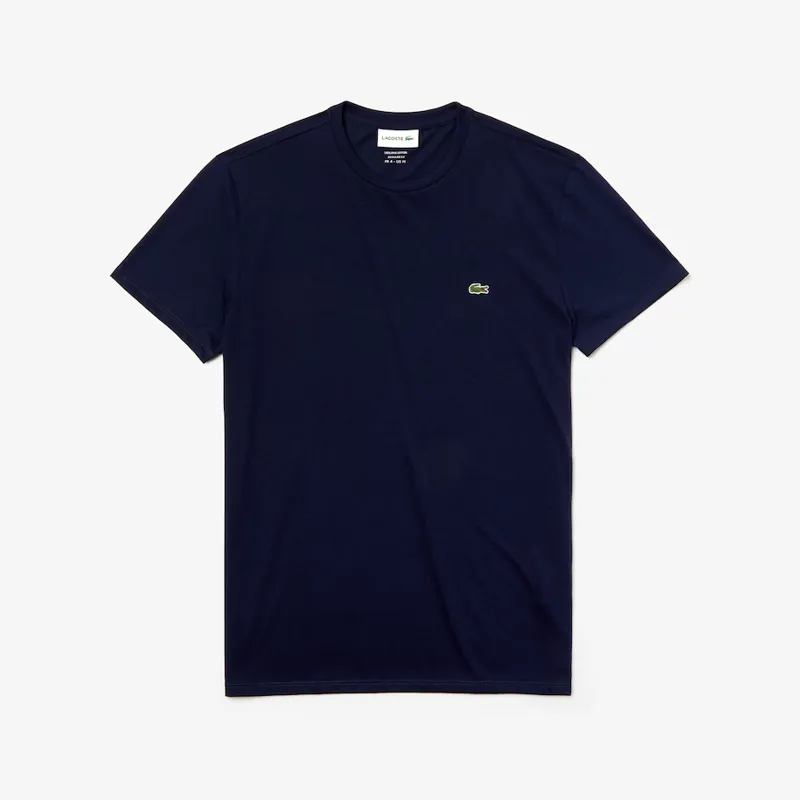 Lacoste Crew Neck Pima Cotton Jersey T-shirt Navy