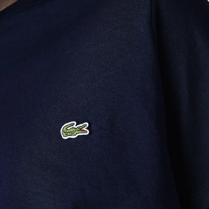 Lacoste Crew Neck Pima Cotton Jersey T-shirt Navy-2