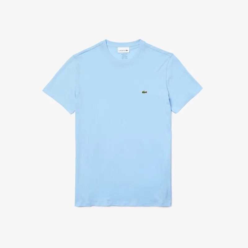 Lacoste Crew Neck Pima Cotton Jersey T-shirt Overview Sky