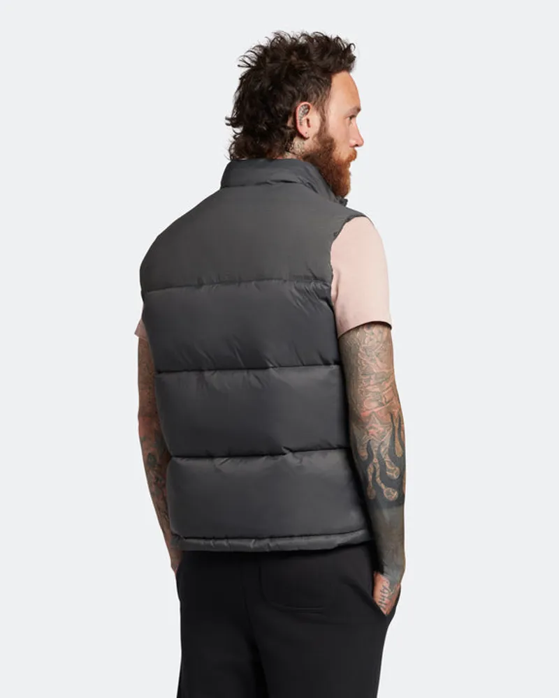 Lyle and Scott Wadded Gilet Gunmetal-3