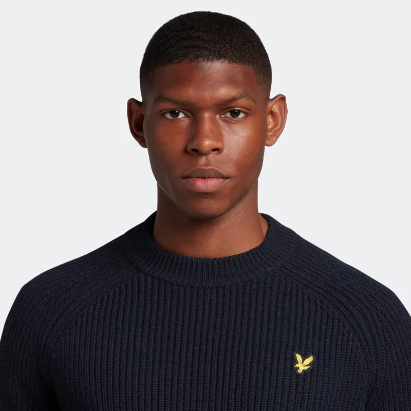 Lyle and Scott Shaker Jumper Navy XXL ONLY LAST ONE-2