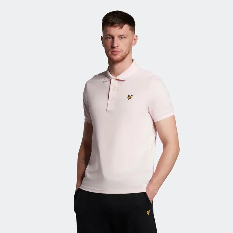 Lyle and Scott Plain Polo T-shirt Light Pink -3
