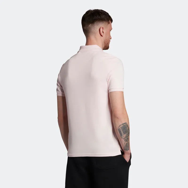 Lyle and Scott Plain Polo T-shirt Light Pink -2