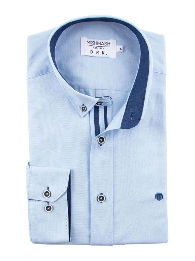 Mish Mash Summit Classic Oxford Shirt Sky-2