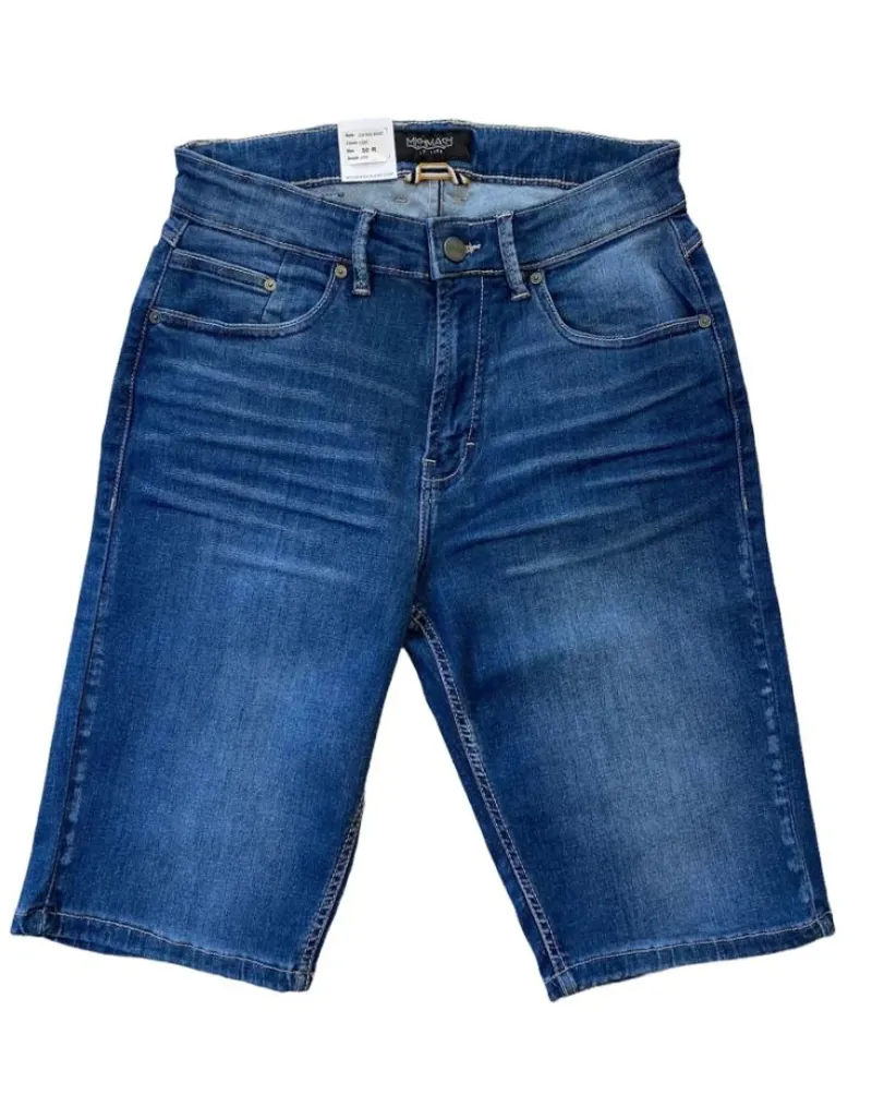 Mish Mash 2135 Paul Demin Shorts Light Wash 30 WAIST ONLY