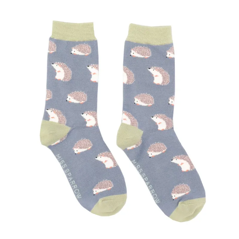 Miss Sparrow Hedgehog socks Blue