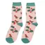 Miss Sparrow Robin Holly Socks Pink