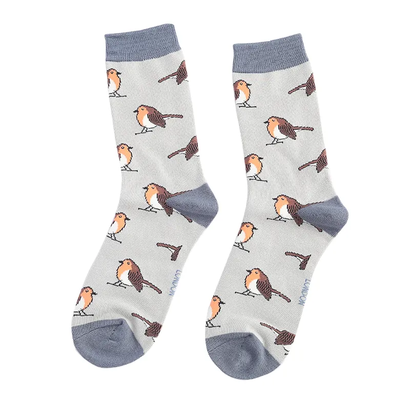 Miss Sparrow Robins socks Silver