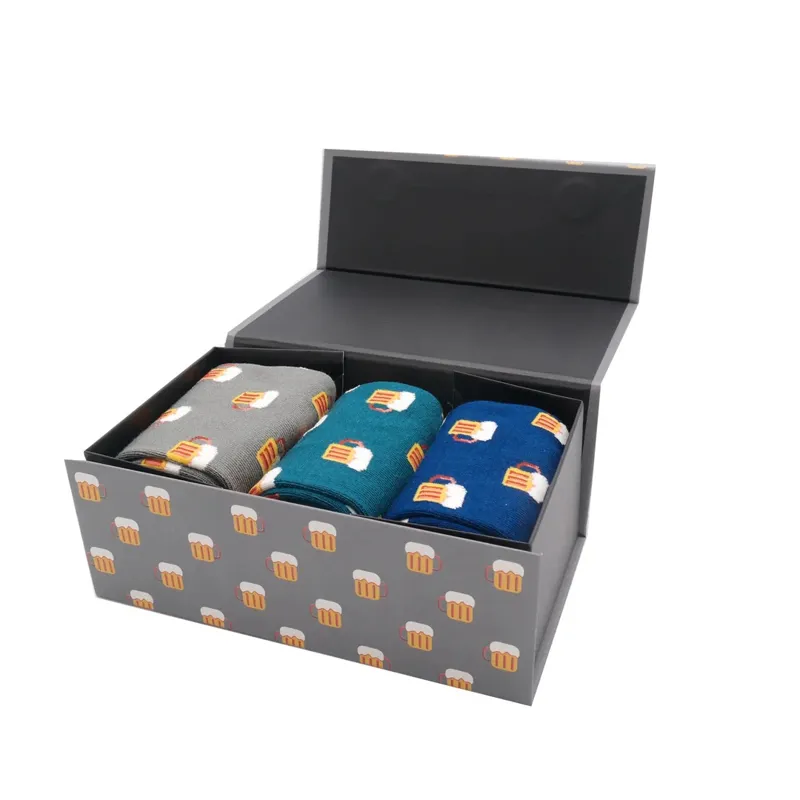 Mr Heron BH011 Bamboo Beer Socks 3 Pack Gift Box