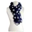Passion Accessories paw print scarf Navy