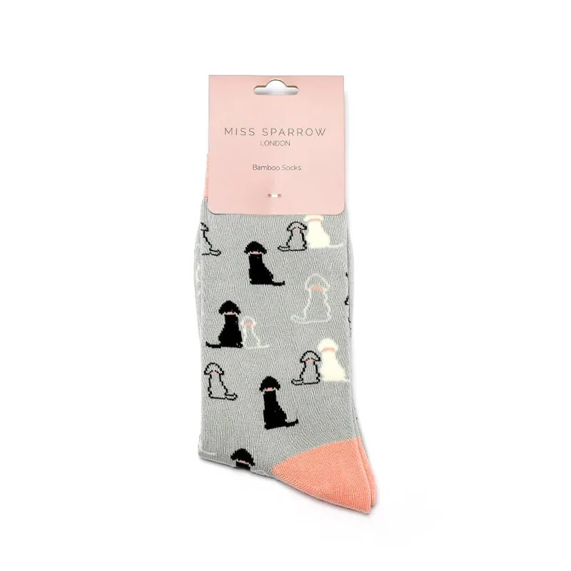 Miss Sparrow retriever ankle socks Silver-1