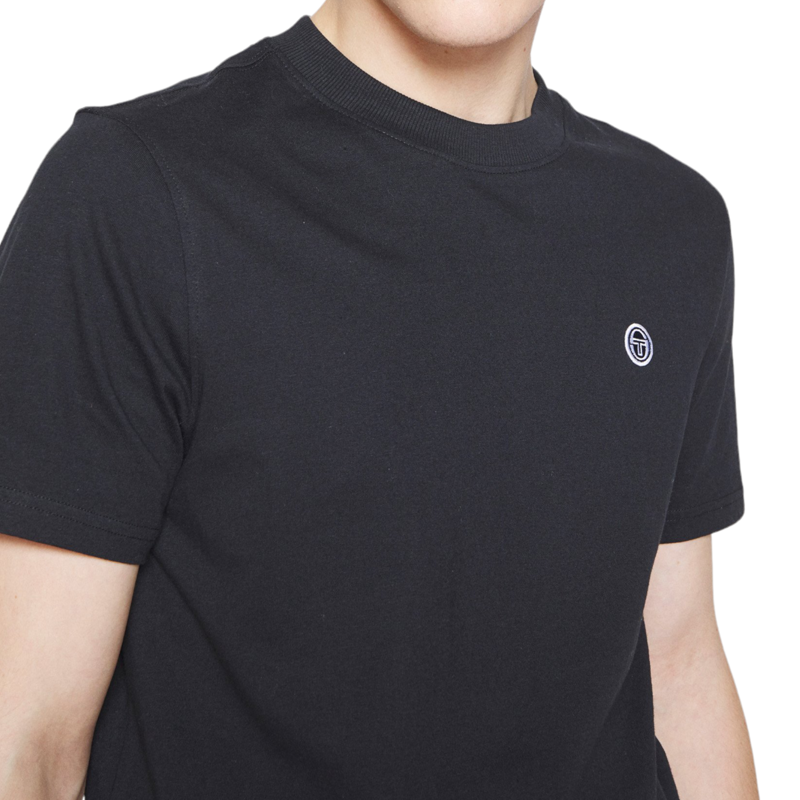 Sergio Tacchini Andrea Plain Crew T-shirt Black XXXL ONLY -1
