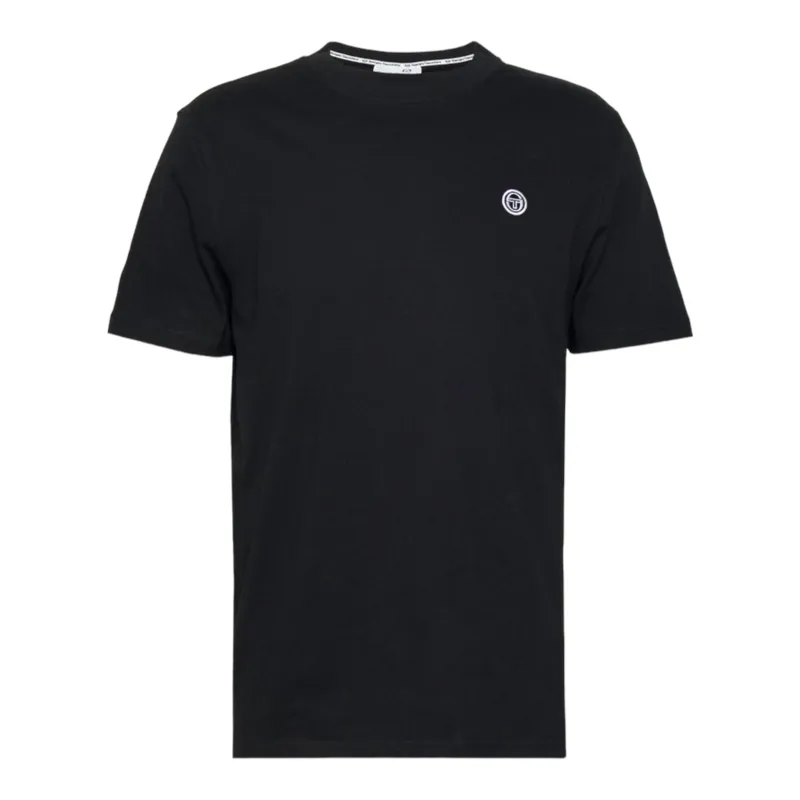 Sergio Tacchini Andrea Plain Crew T-shirt Black XXXL ONLY 