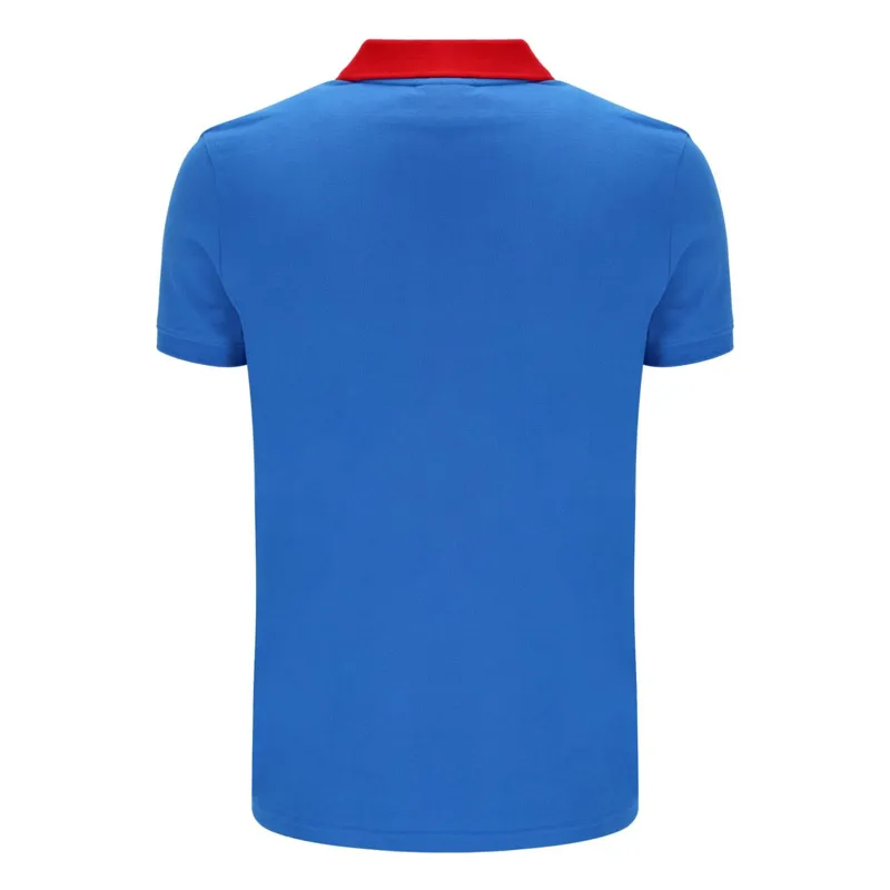 Sergio Tacchini Supermac Polo T-shirt Blue/Rush LARGE ONLY LAST ONE-1