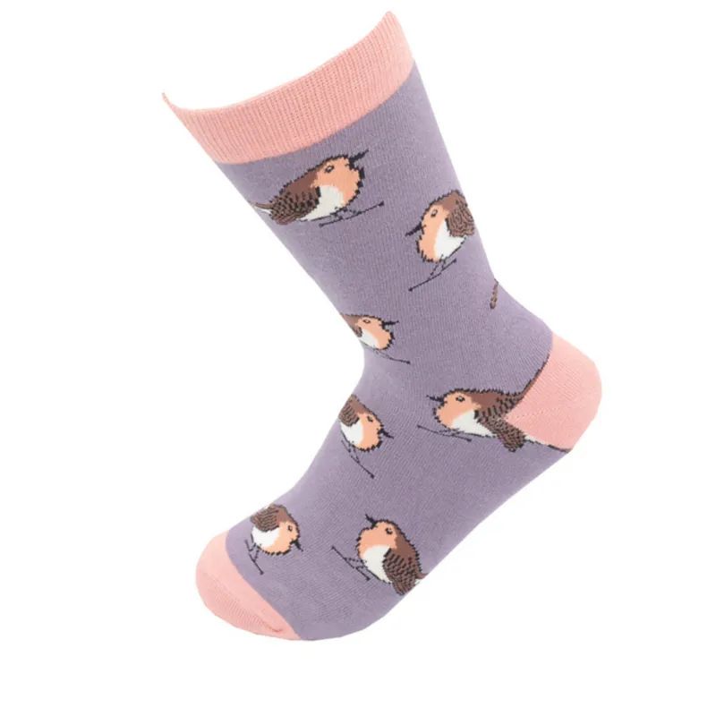 Miss Sparrow robins ankle socks Lavender