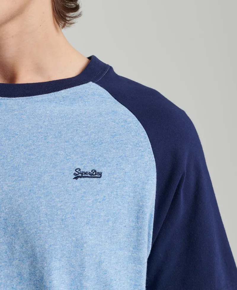 Superdry Baseball Raglan T-shirt Blue/Navy XL and XXXL ONLY -3