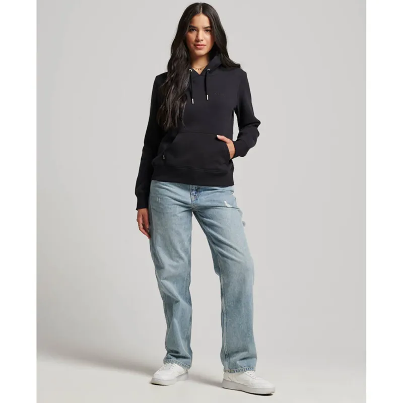 Superdry premium grade vintage sweat hoodie Black-1