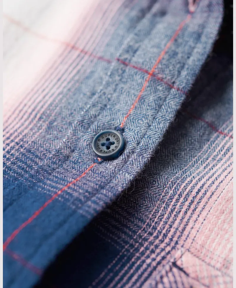 Superdry lumberjack check flannel shirt Pink-3