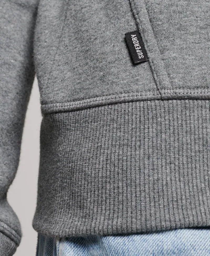 Superdry vintage logo zip hoodie Charcoal-2