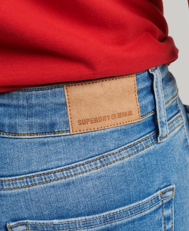 Superdry high rise skinny jeans mid Blue-3