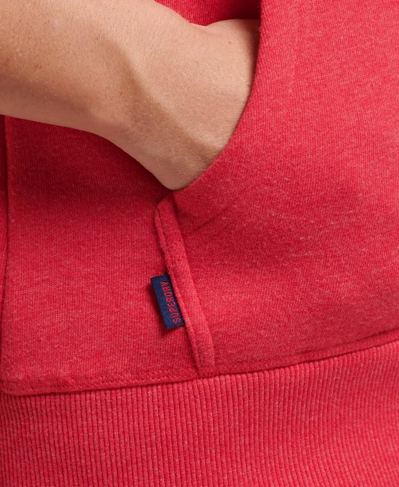 Superdry vintage logo zip hoodie Red-2