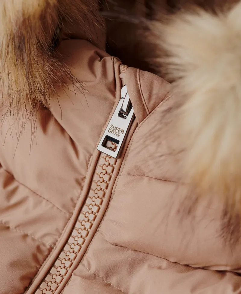 Superdry mid length fuji jacket Winter Taupe-1