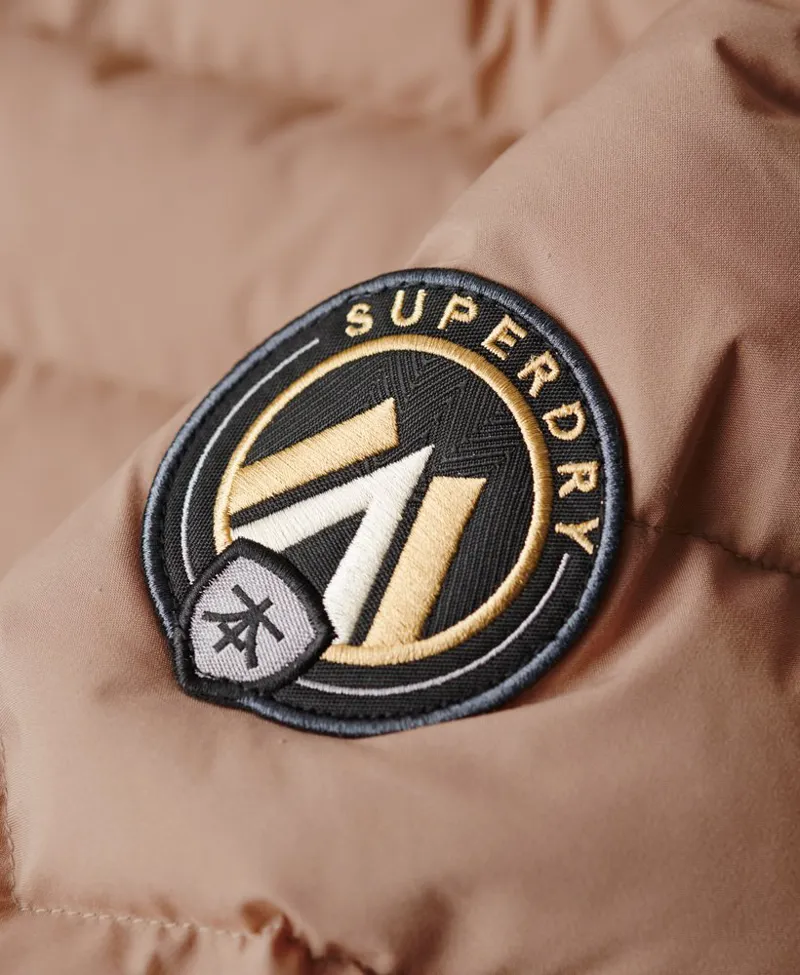 Superdry mid length fuji jacket Winter Taupe-2