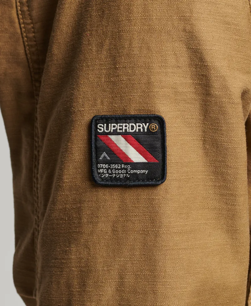 Superdry Mens M5011344A 5UM Vintage M65 Military Jacket Breen Tan