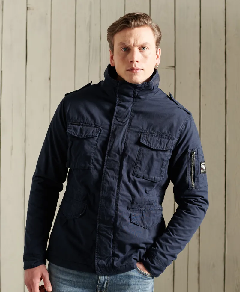 Superdry Rookie Military Jacket Navy