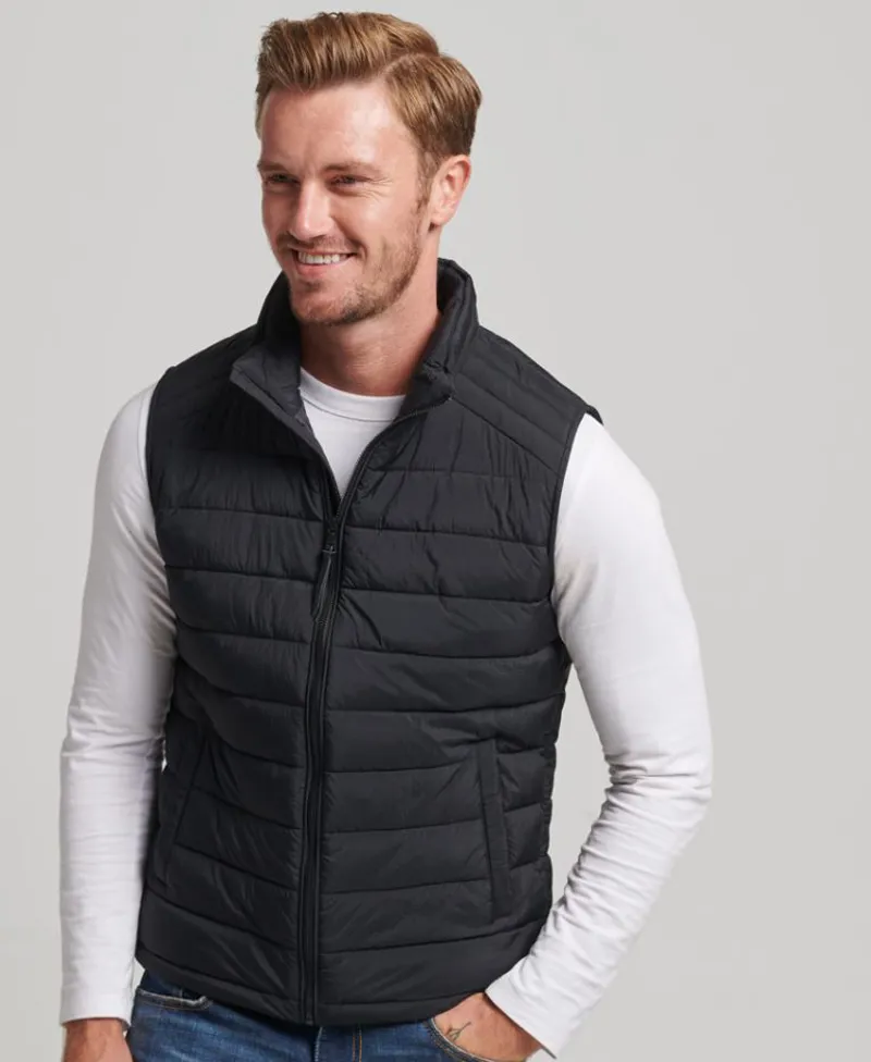 Superdry Studio Lightweight Padded Gilet Black