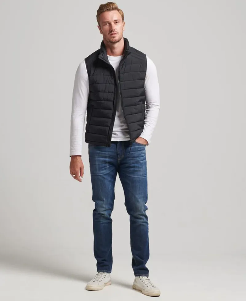 Superdry Studio Lightweight Padded Gilet Black-5