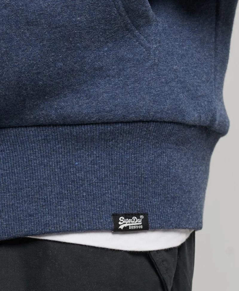 Superdry Borg Lined Zip Hoodie Navy Marl XXL ONLY LAST ONE-2