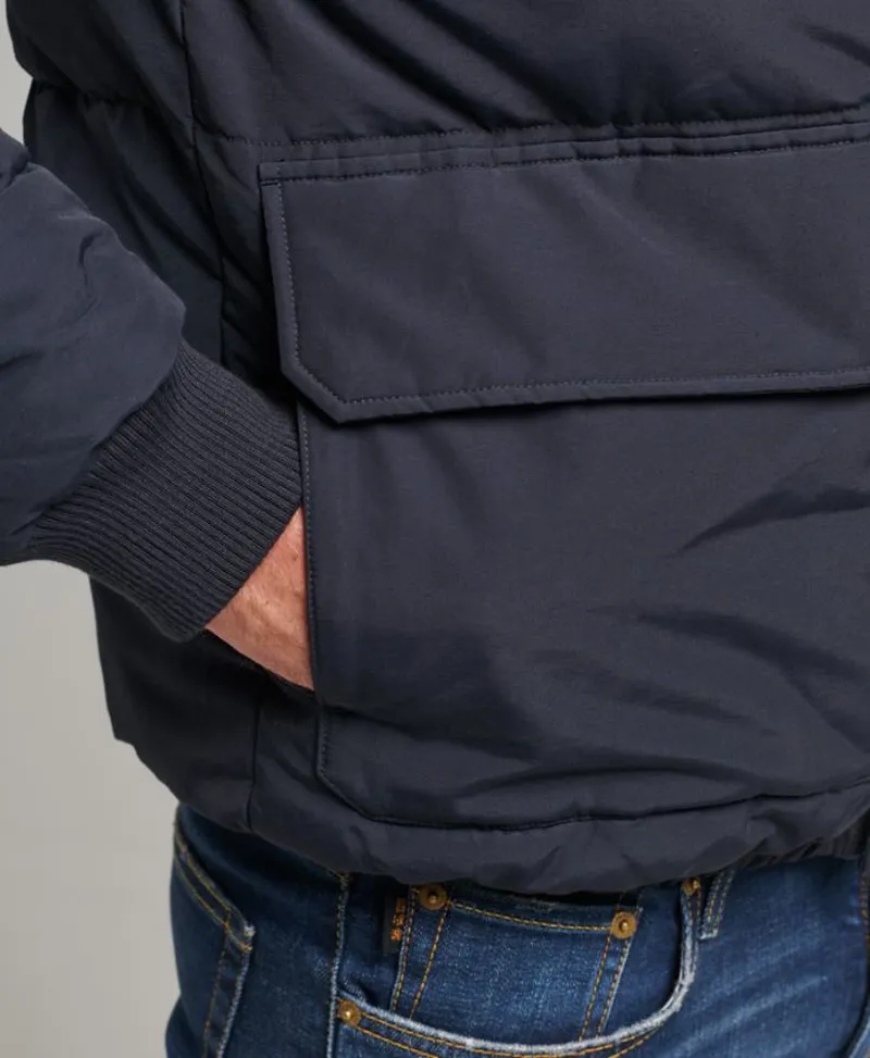 Superdry Mountain Puffer Coat Eclipse Navy-4