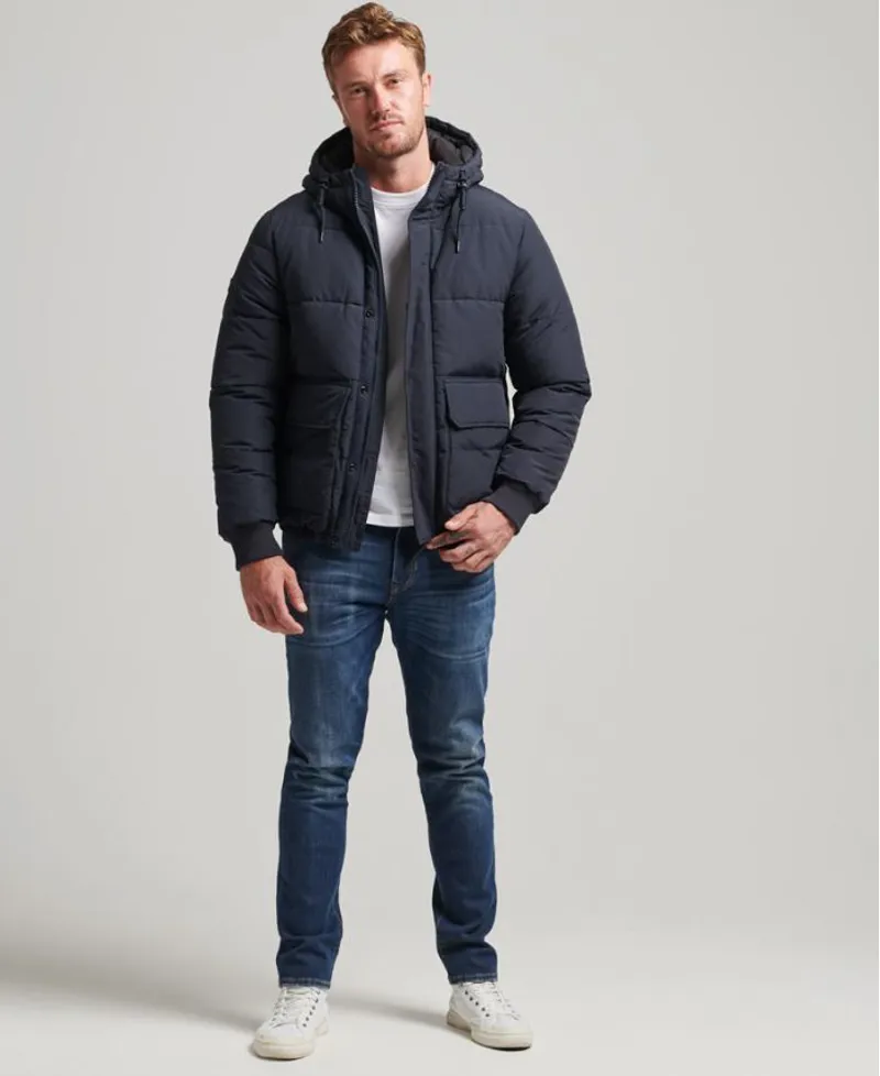 Superdry Mountain Puffer Coat Eclipse Navy-6