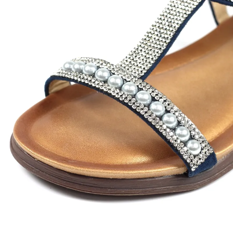 Lunar Tancy pearl sandal Navy-4