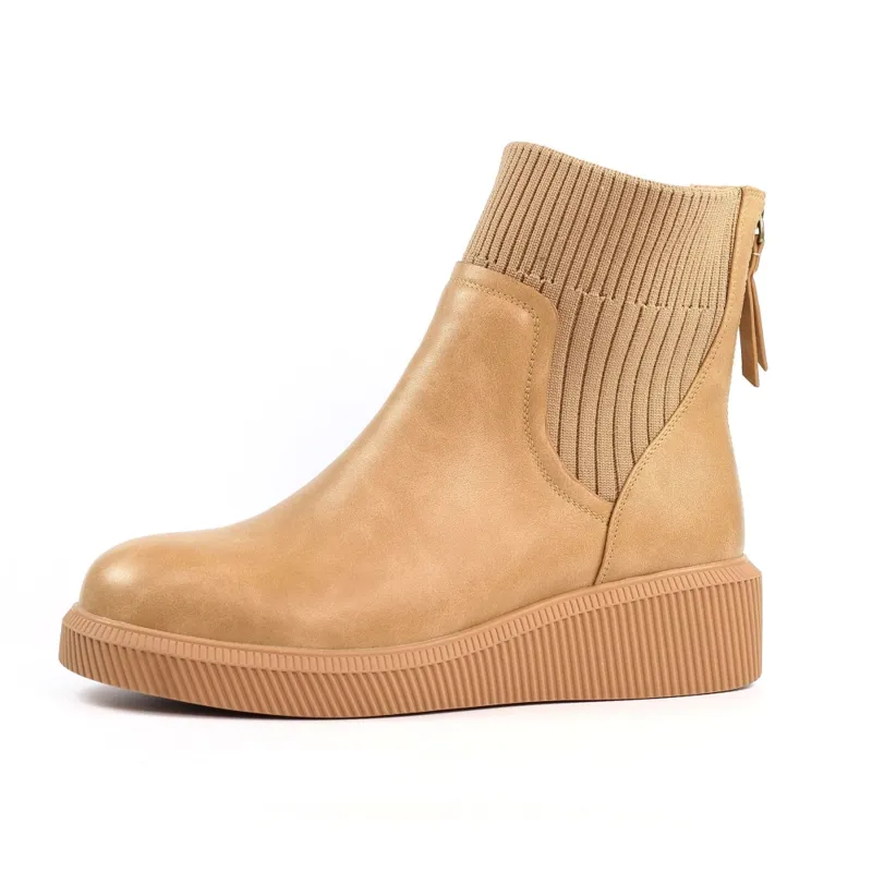 Lunar Tara wedge ankle boot Beige-1