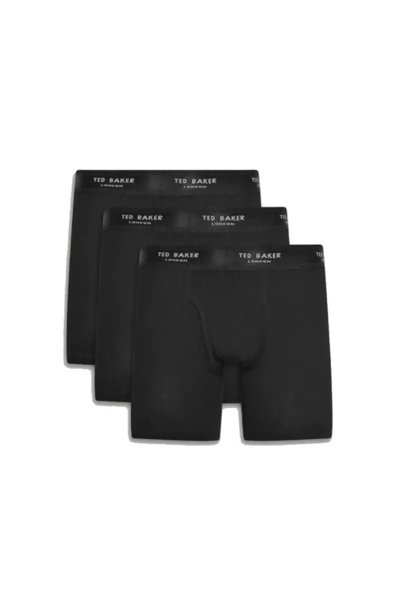 Ted Baker 3 Pack Boxer Breifs Black