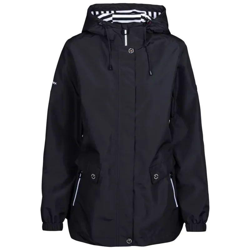 Trespass waterproof hooded jacket Black