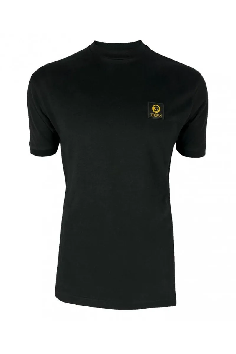 Trojan Plain Badge T Shirt Black MEDIUM ONLY-2