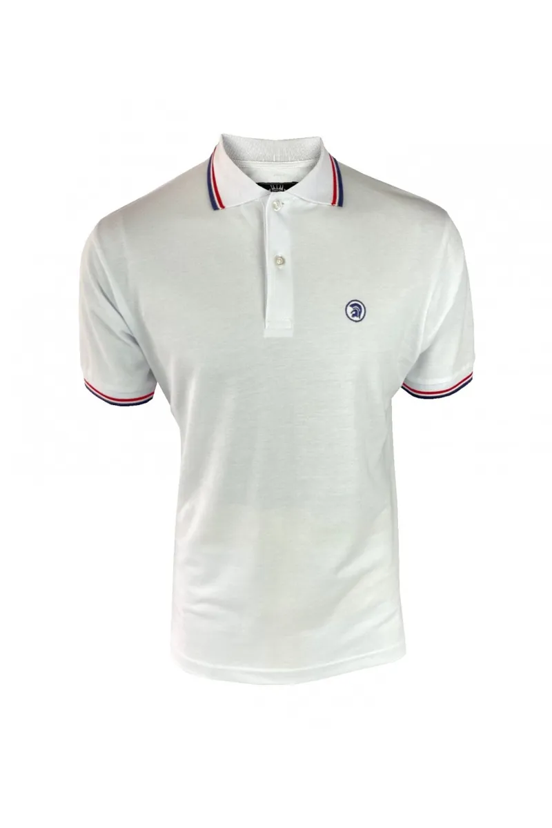 Trojan Twin Tipped Polo White/Red/Navy XXL ONLY LAST ONE-4