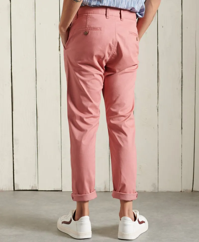 Superdry Core Slim Chinos Pink-2