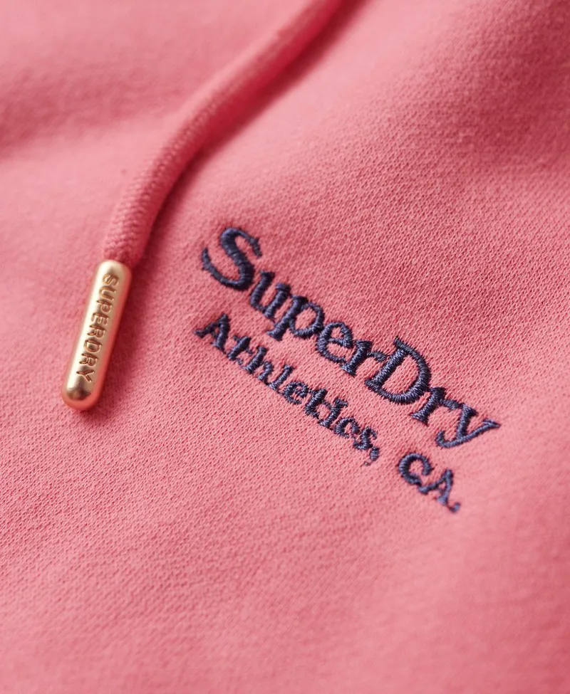 Superdry essential logo hoodie Pink-3